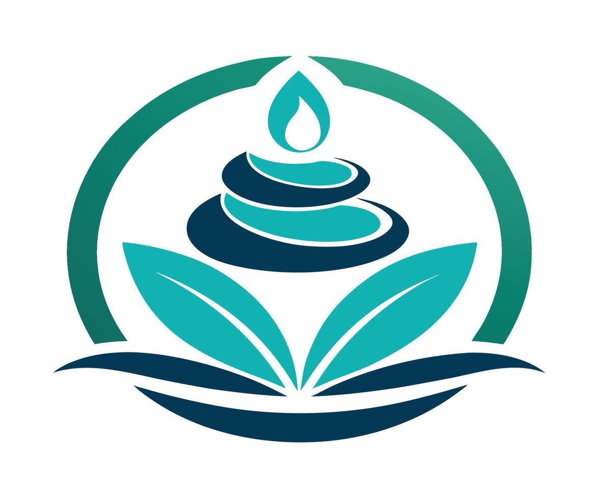 A logo for a spa and wellness center vector