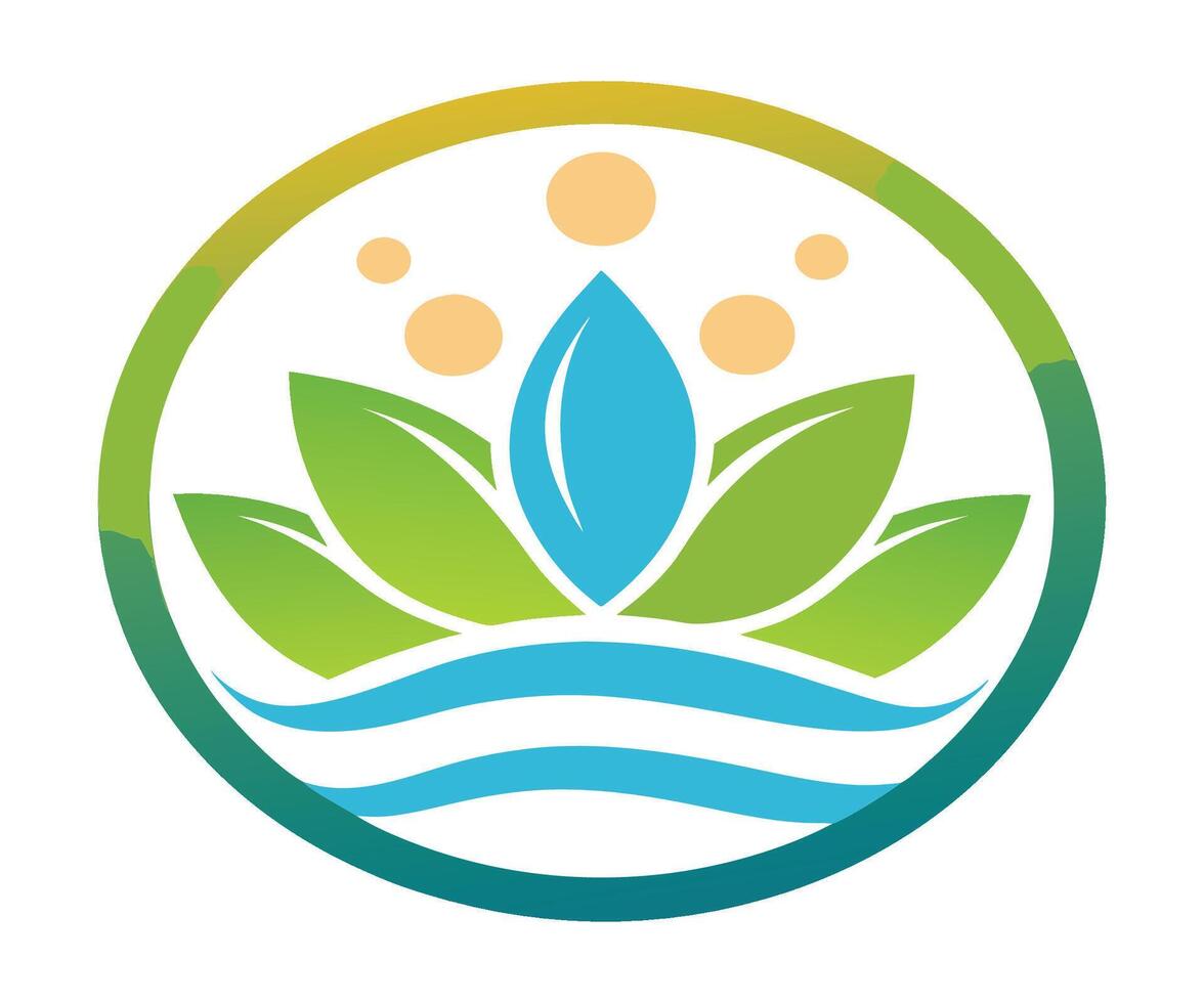 The logo for the spa and wellness center vector