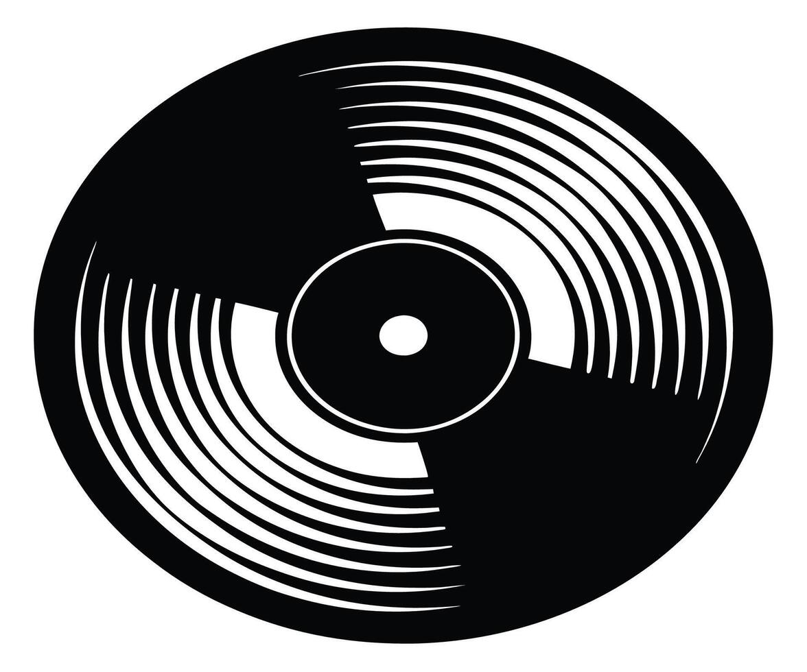 Vinyl record icon illustration vector