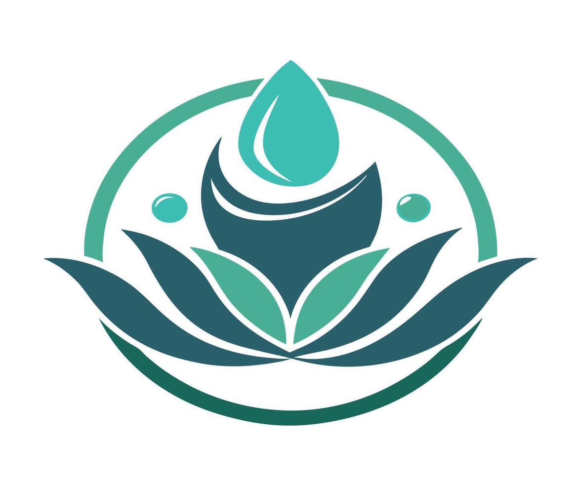 A logo for a spa and wellness center vector