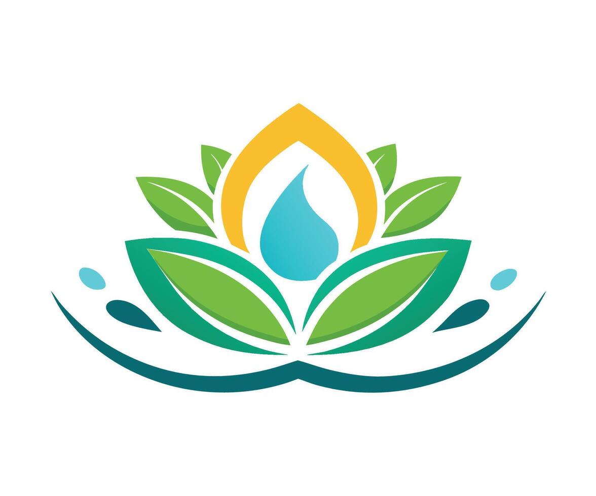 A logo for a spa and wellness center vector
