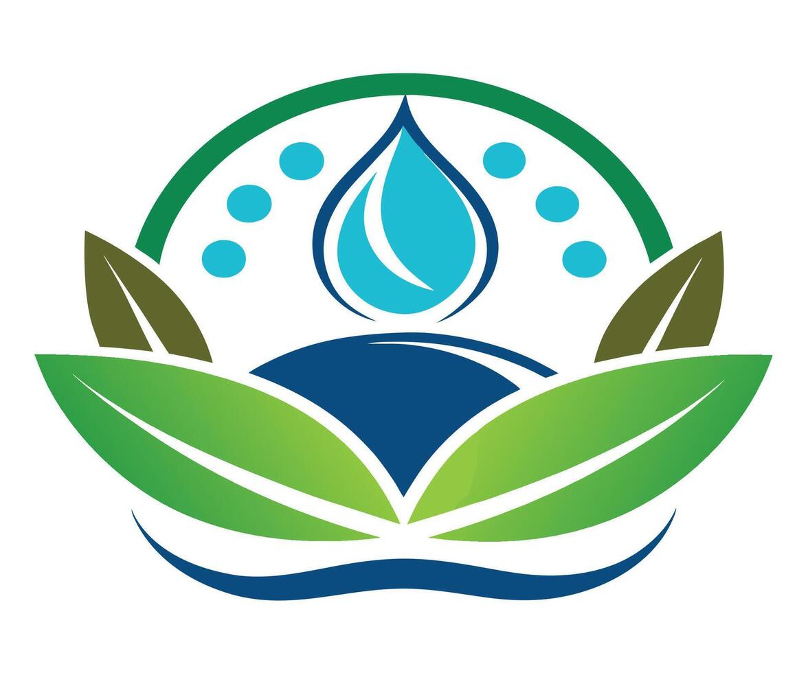 The logo for water drop vector
