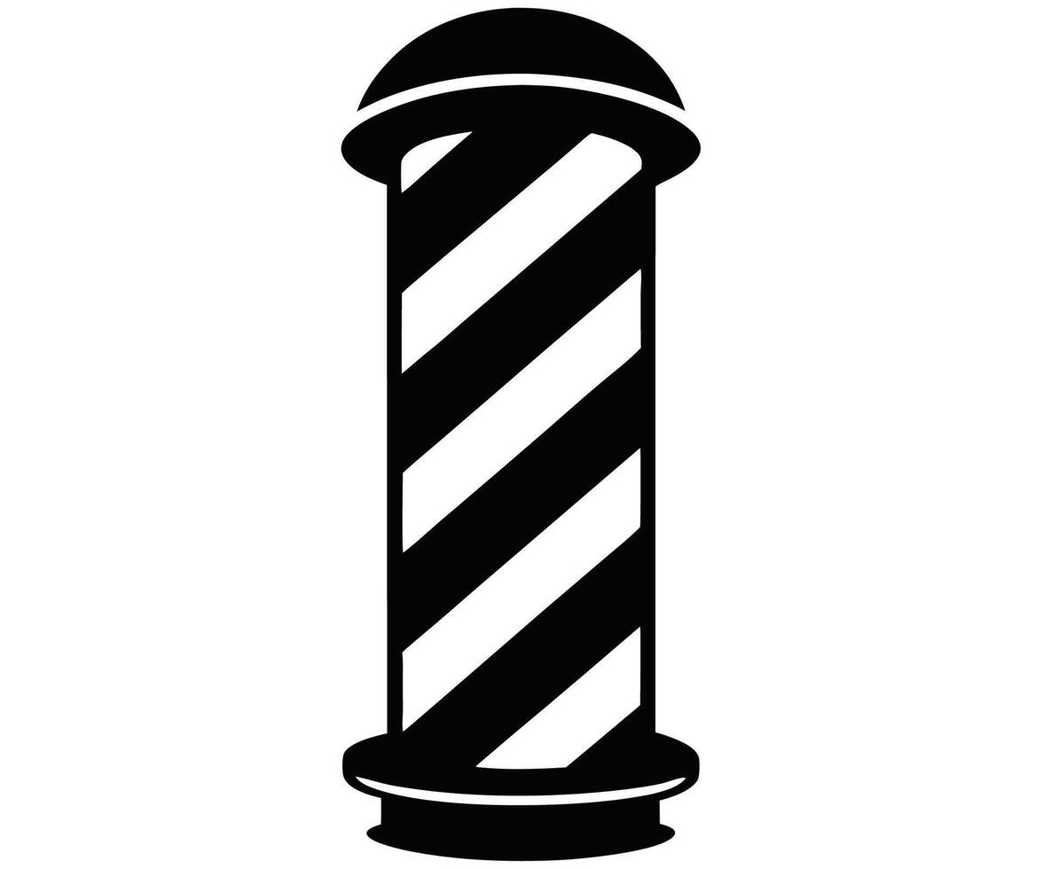 Barber pole icon illustration vector