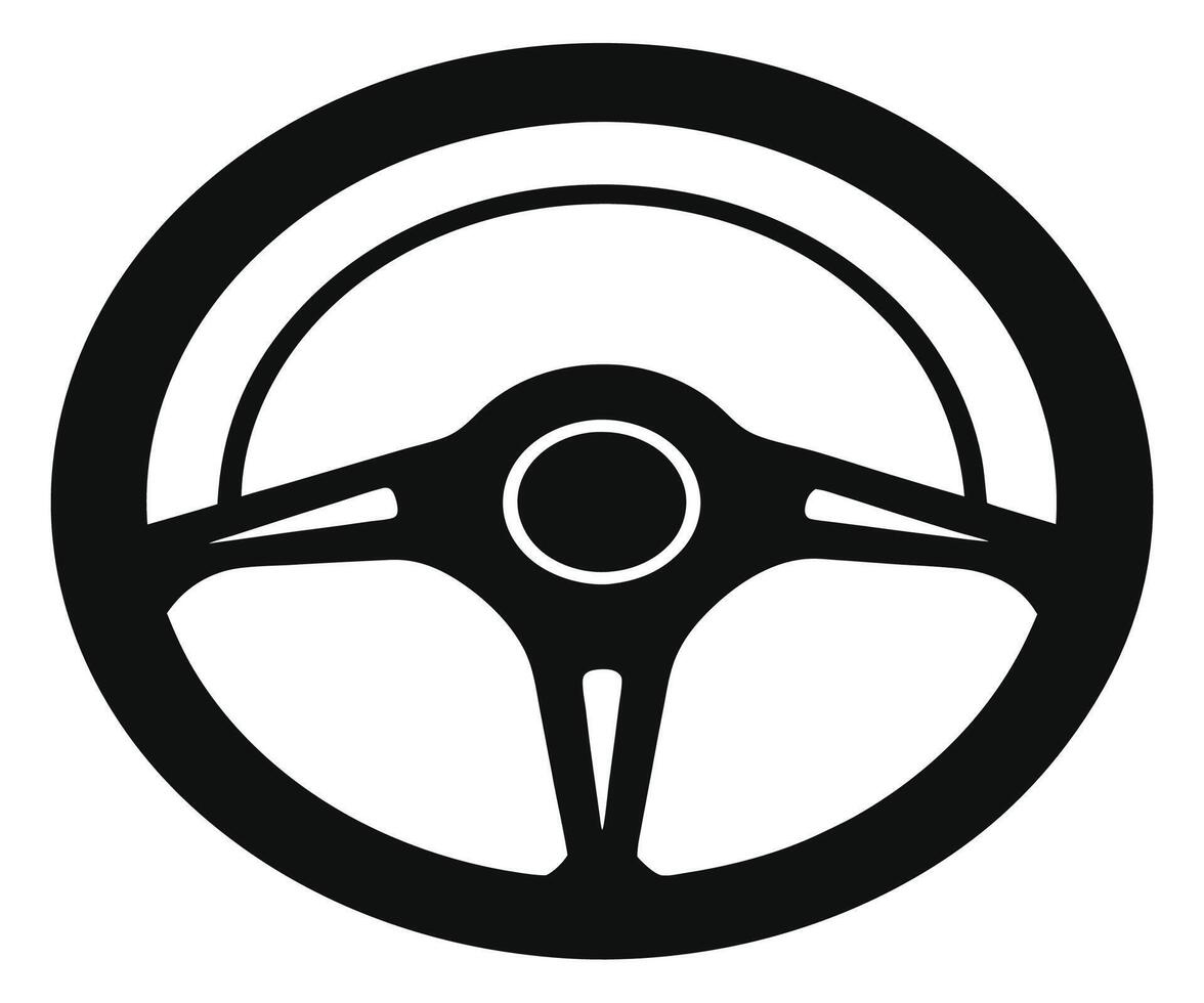 Steering wheel icon illustration vector