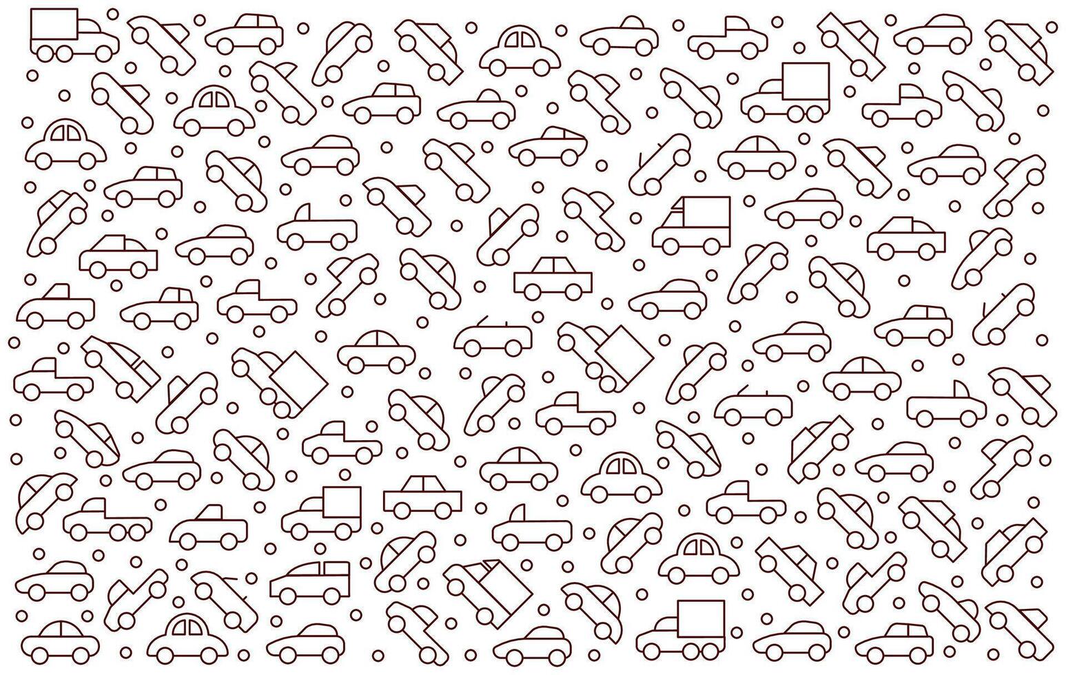Abstract cars pattern. Wallpaper decoration. vector