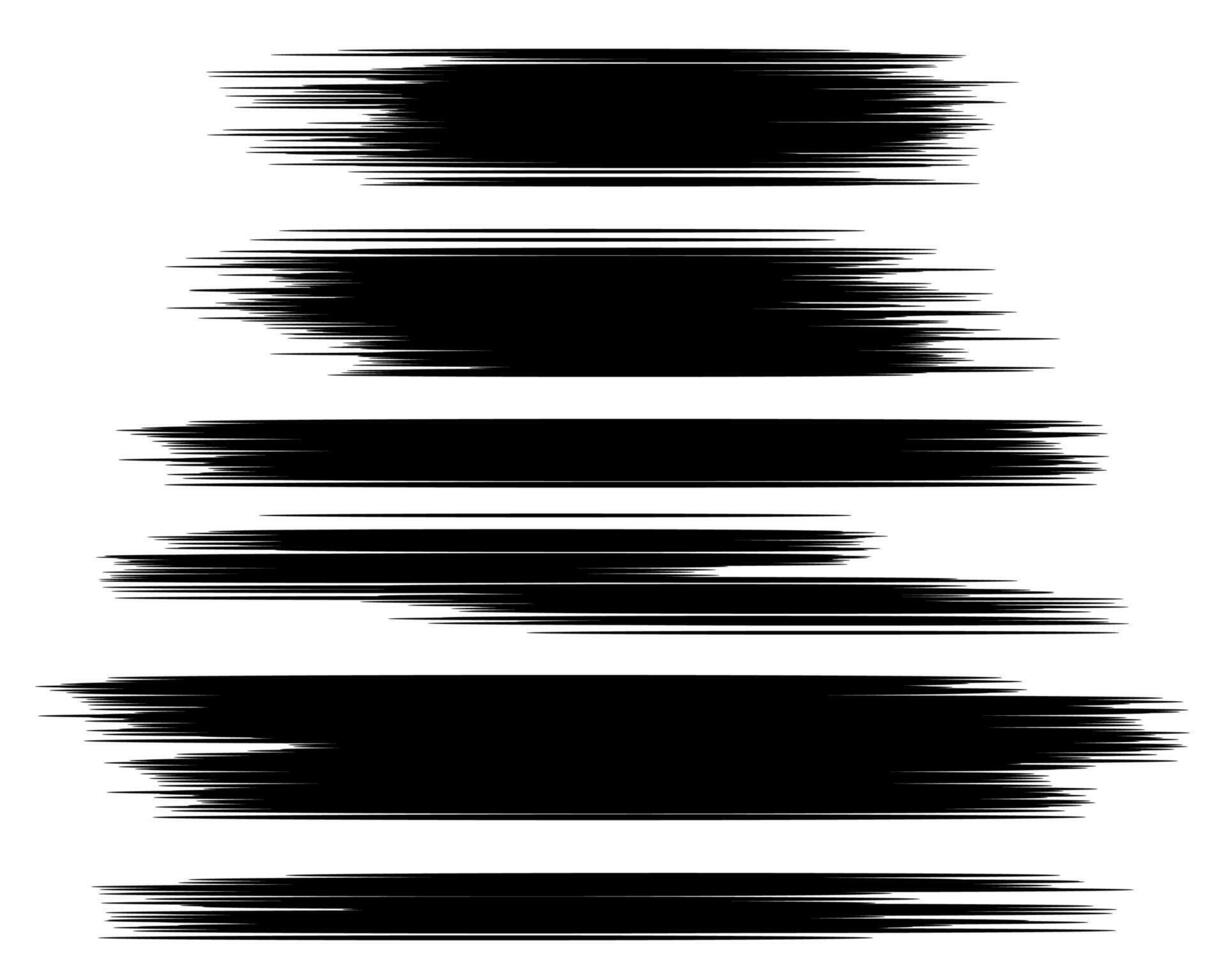 A set of black lines that are drawn in different directions vector