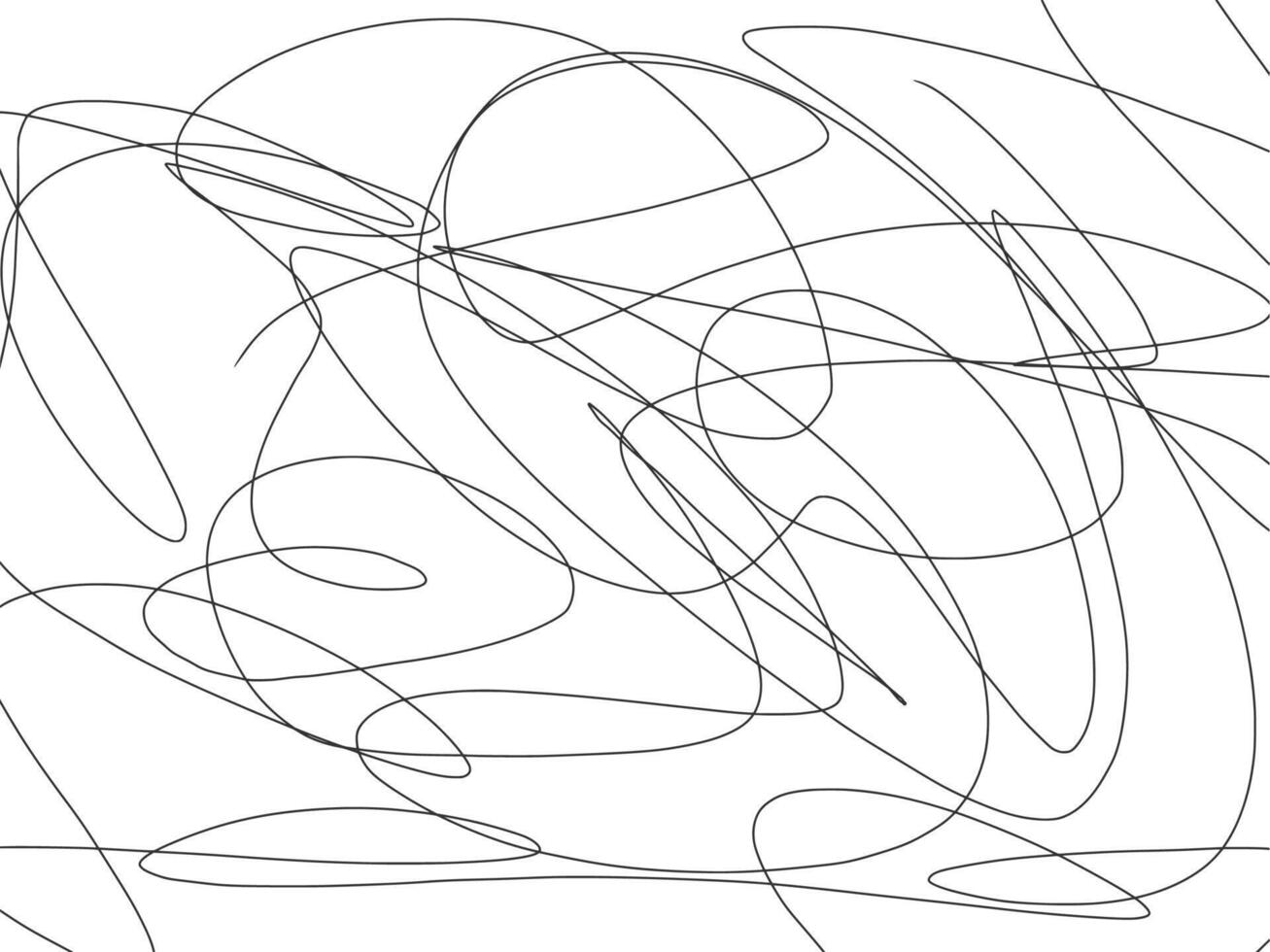 A drawing of a line with many different shapes vector