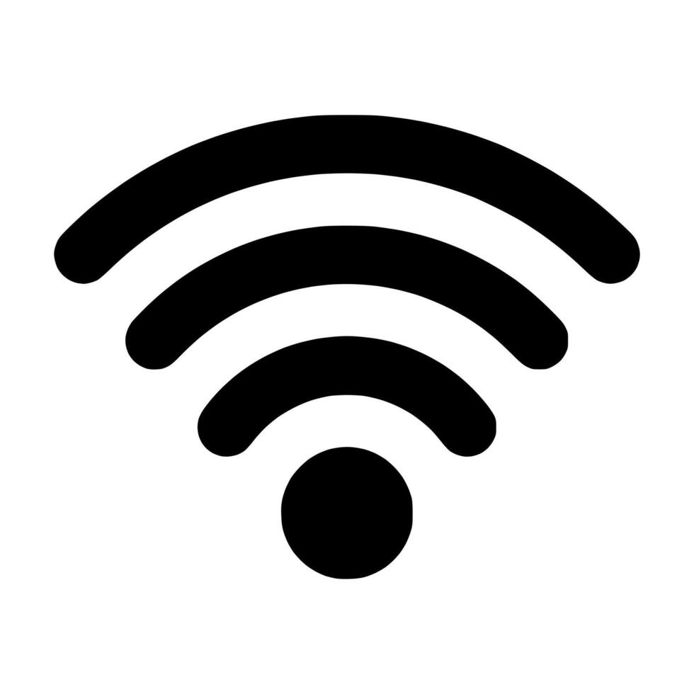 A wifi symbol on a white background vector