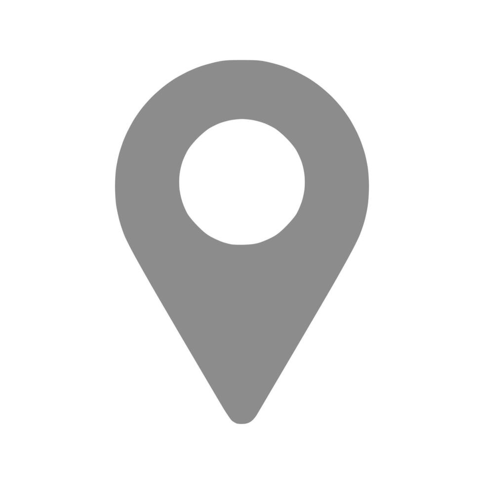 A location marker icon on a white background vector