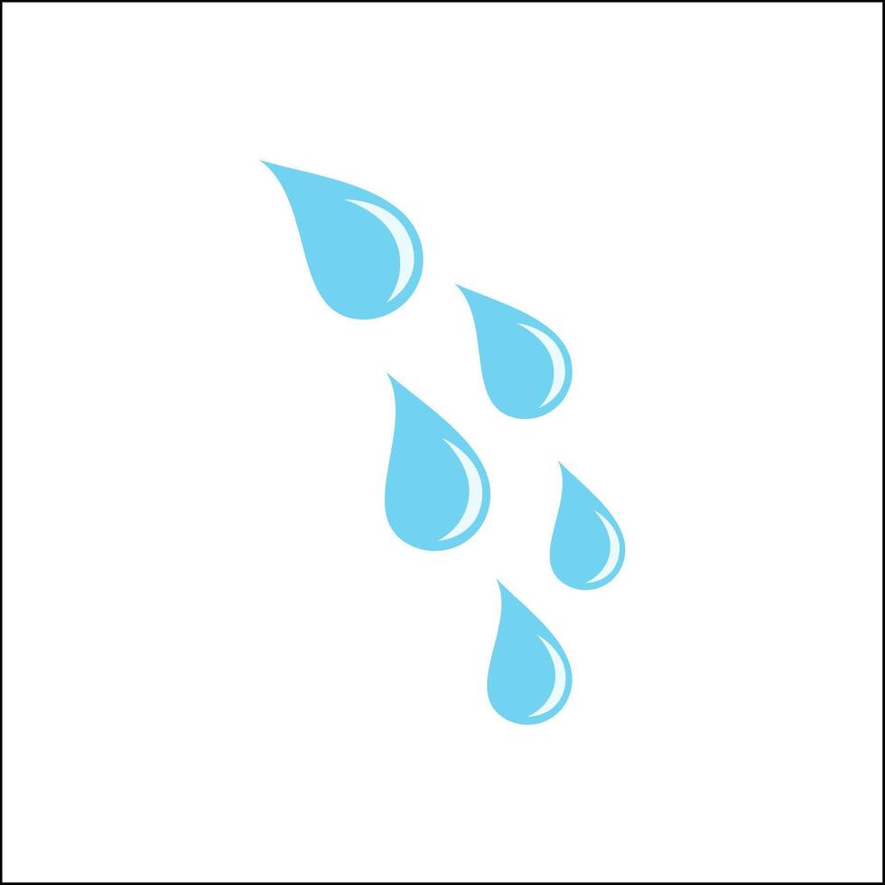 Water drops icon vector