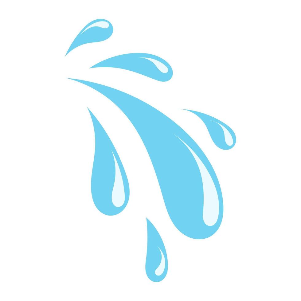 Water splash icon illustration vector