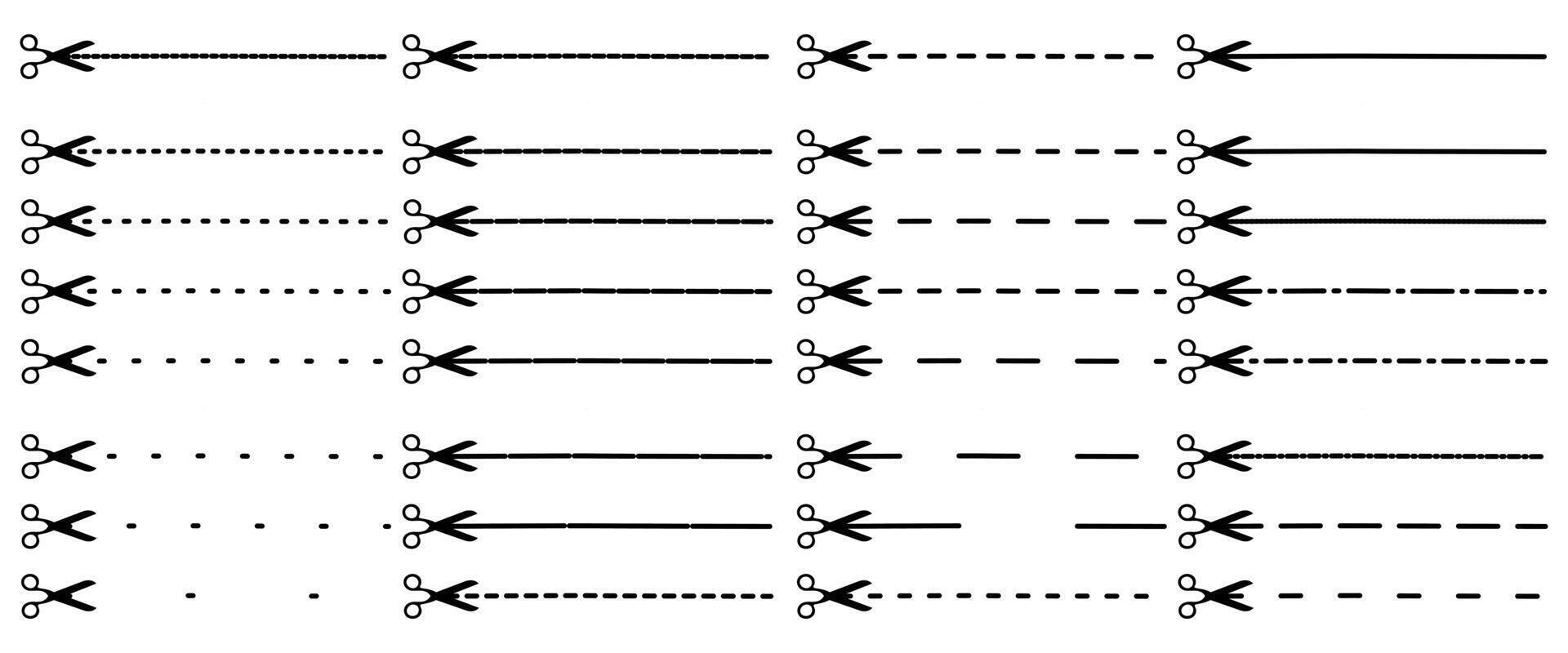 A set of different lines with arrows vector
