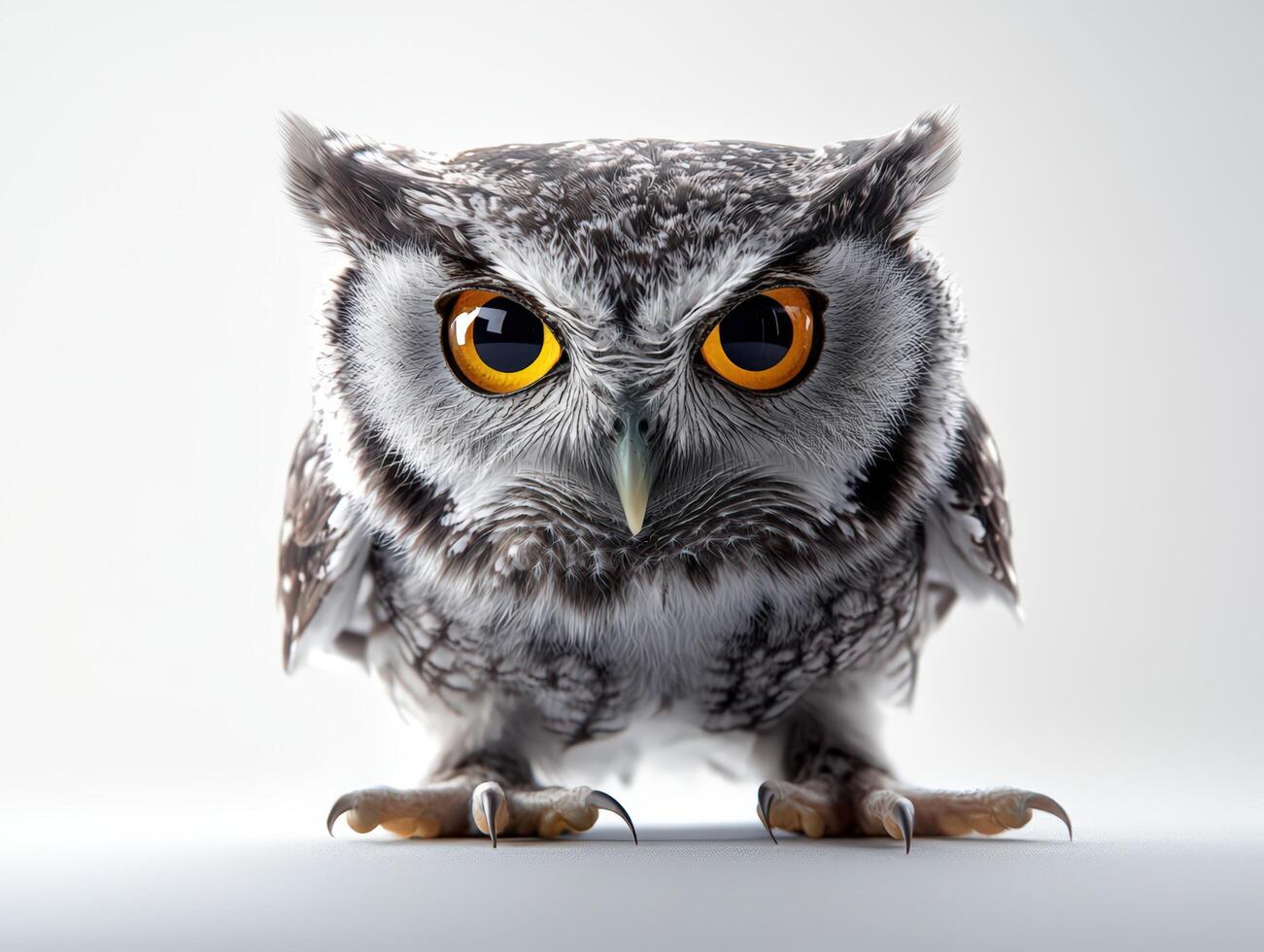 A stunning close-up of a wise owl27 photo