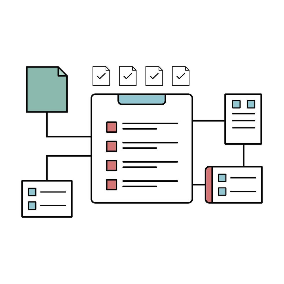Planning Organize Your Projects expand vector