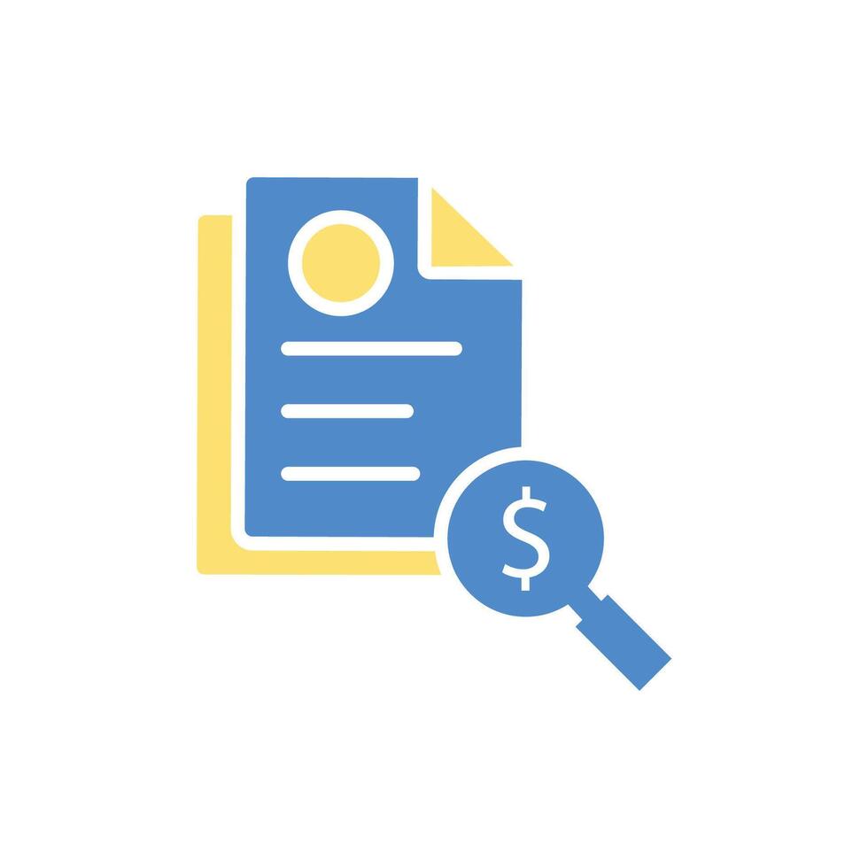 financial audit icon. .Editable stroke.linear style sign for use web design,logo.Symbol illustration. vector