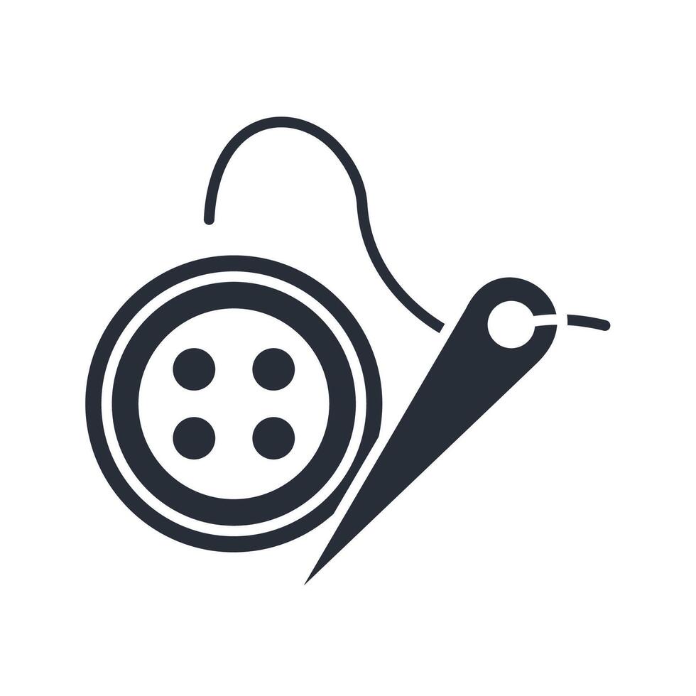clothing button icon. .Editable stroke. vector