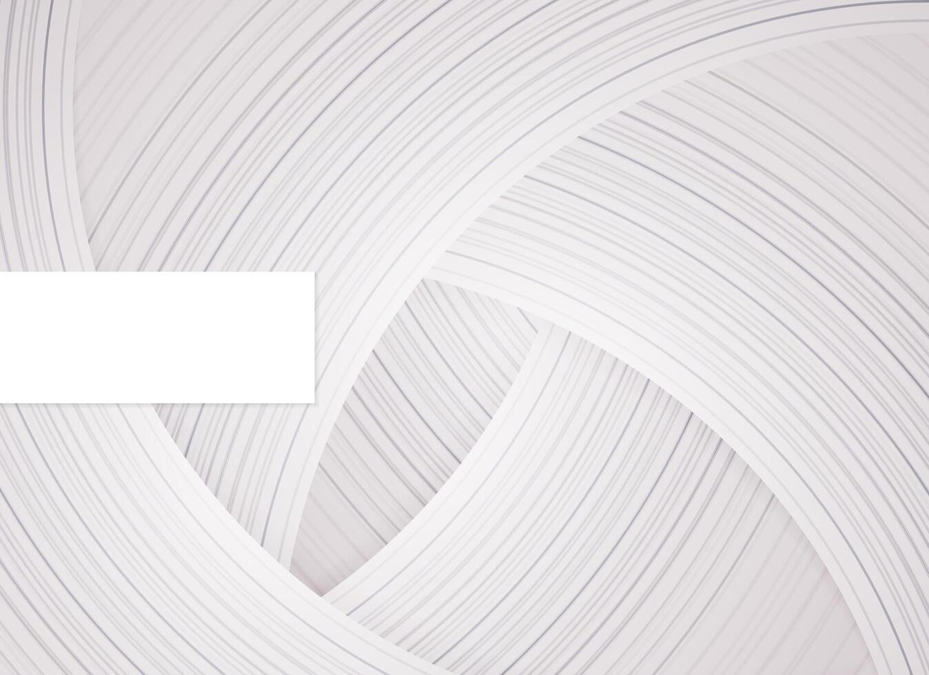 White abstract wave line design background vector