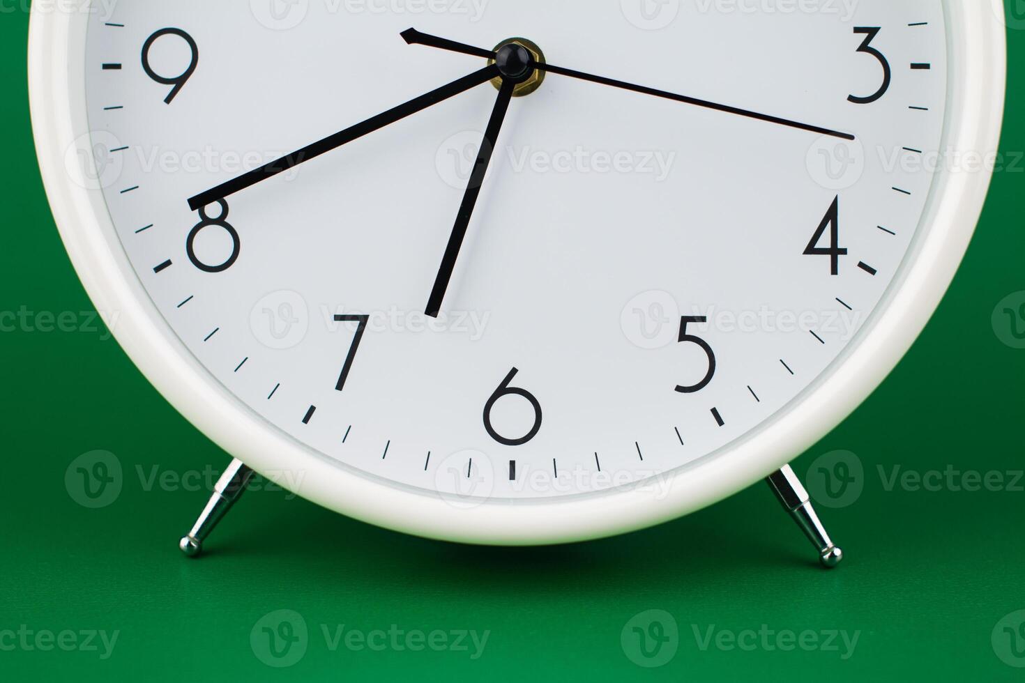 Clock tells the concept of working with valuable time, time management photo