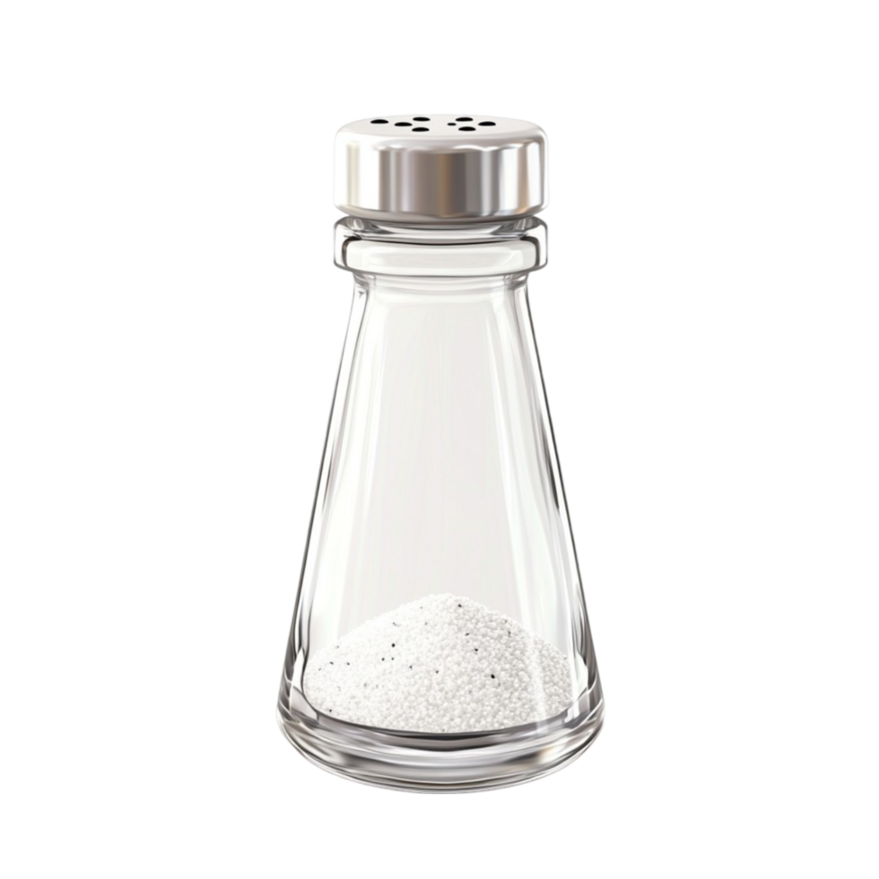 Transparent Glass Bottle with Textured Surface and Cork png