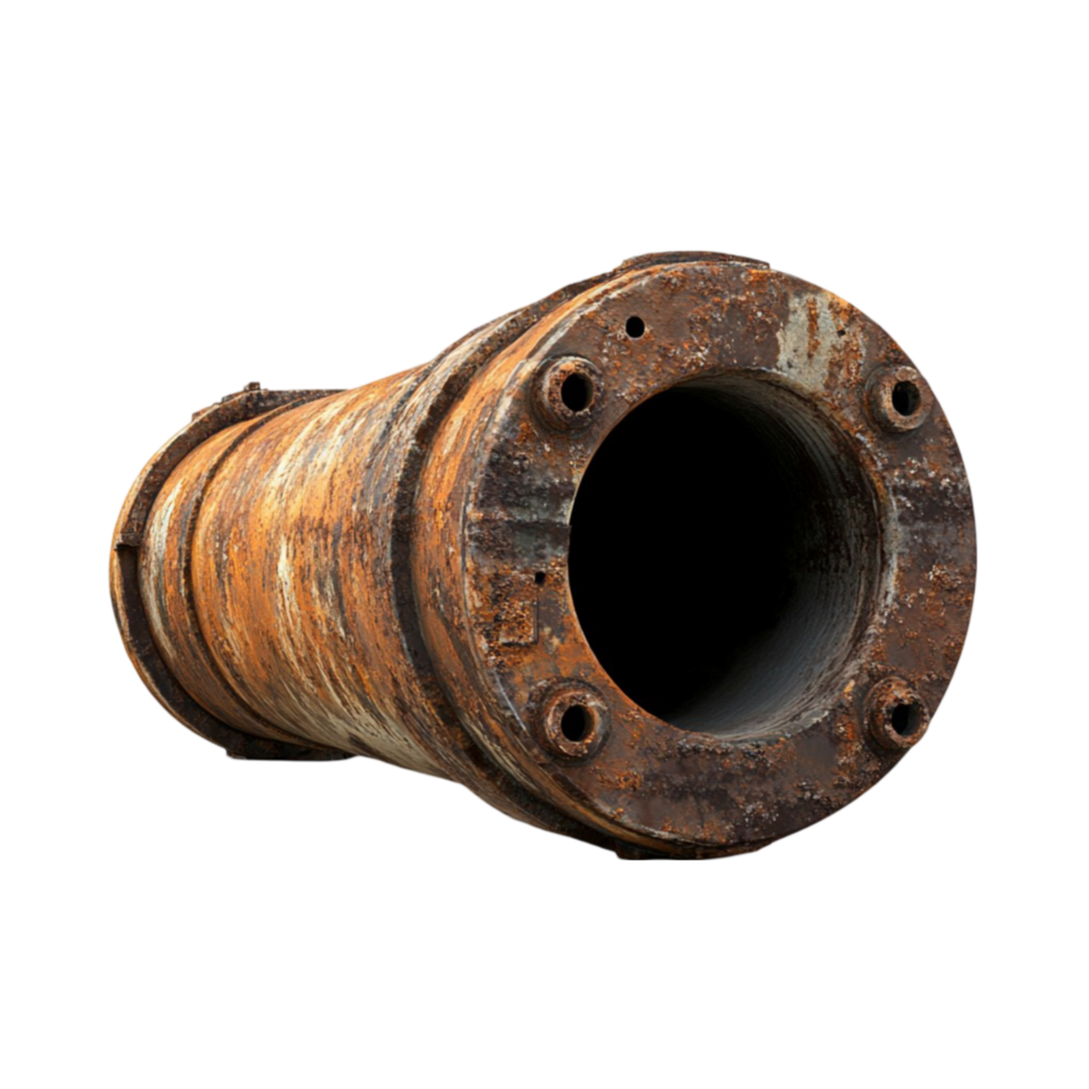 a rusty pipe on a transparent background png