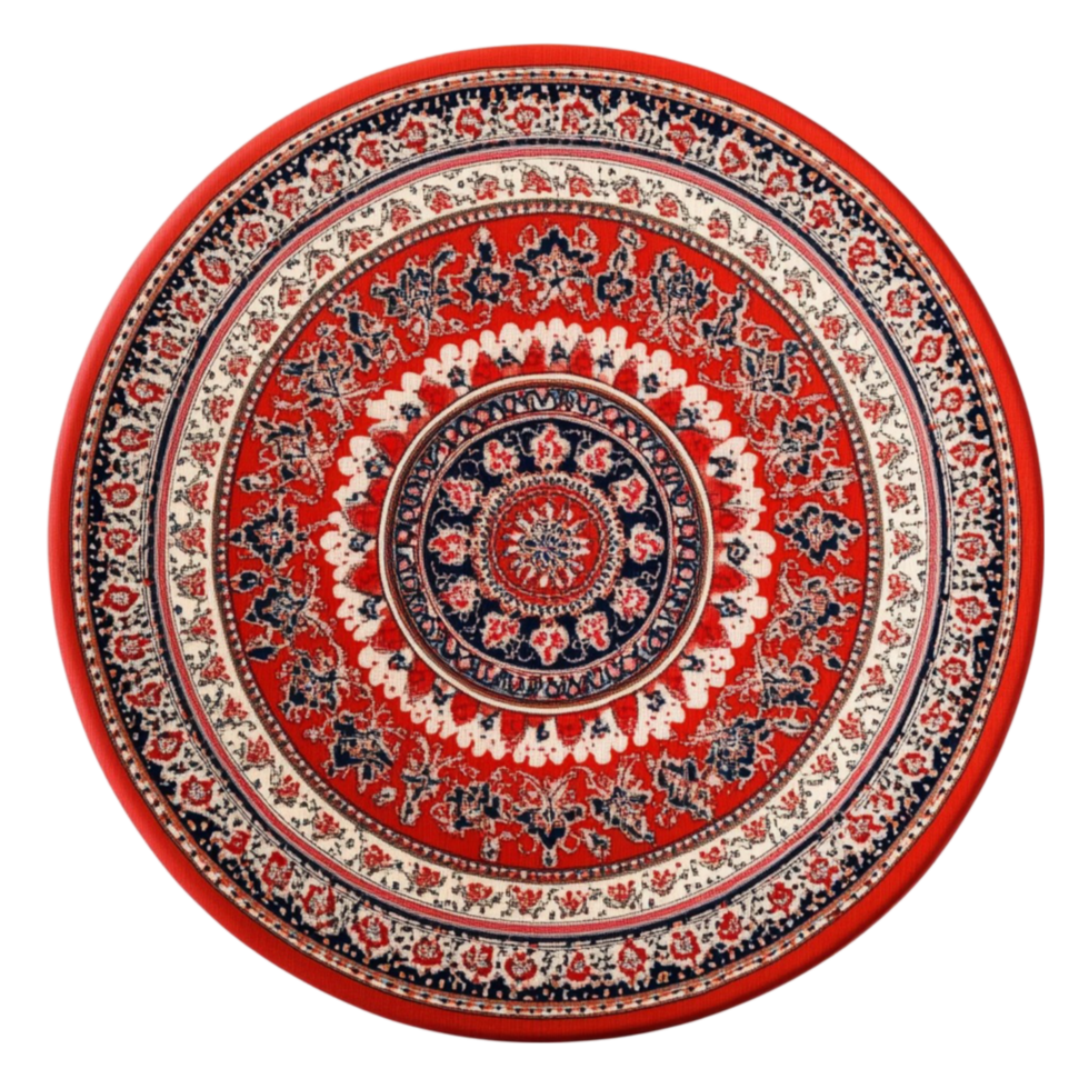 Stylish Decorative Plate with Pattern on Transparent Background png