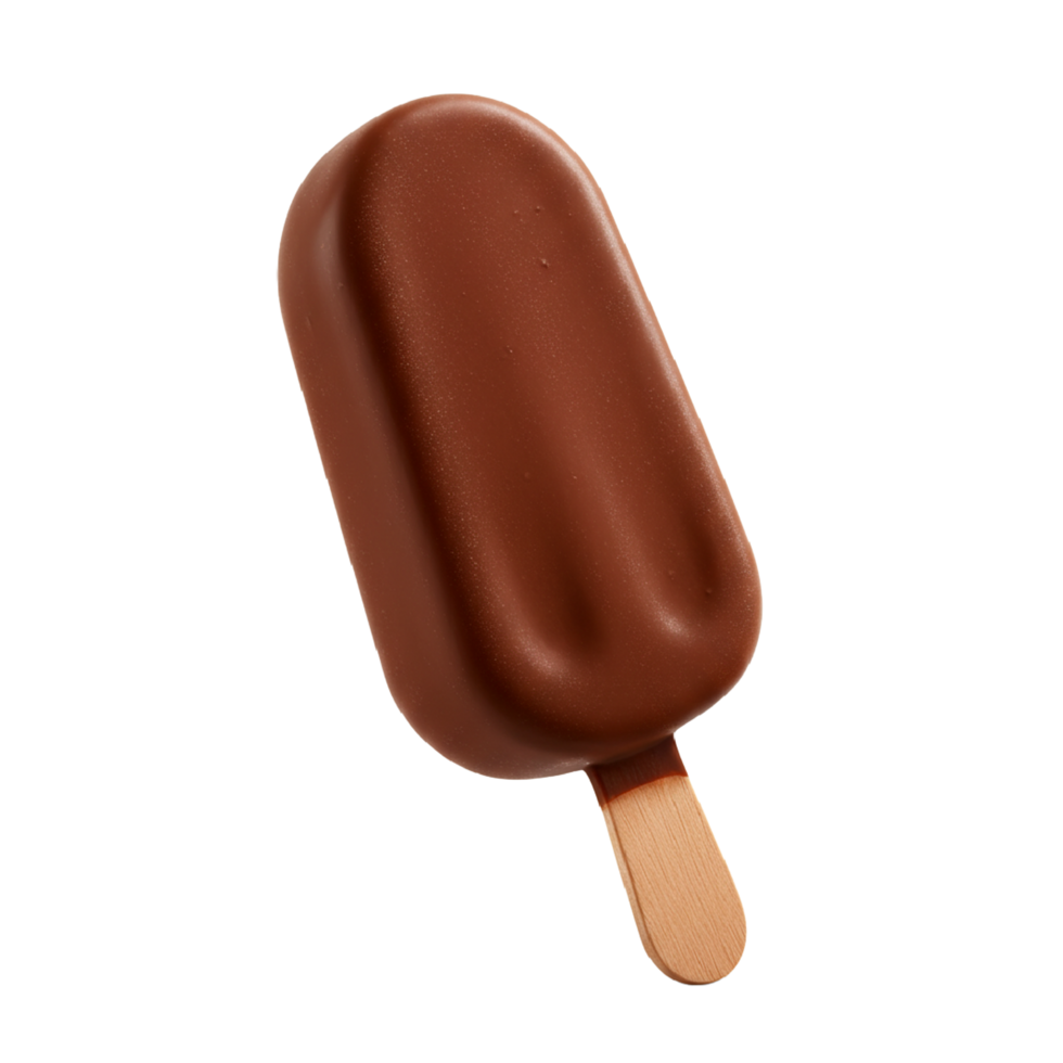 Chocolate ice cream stick isolated on transparent background png