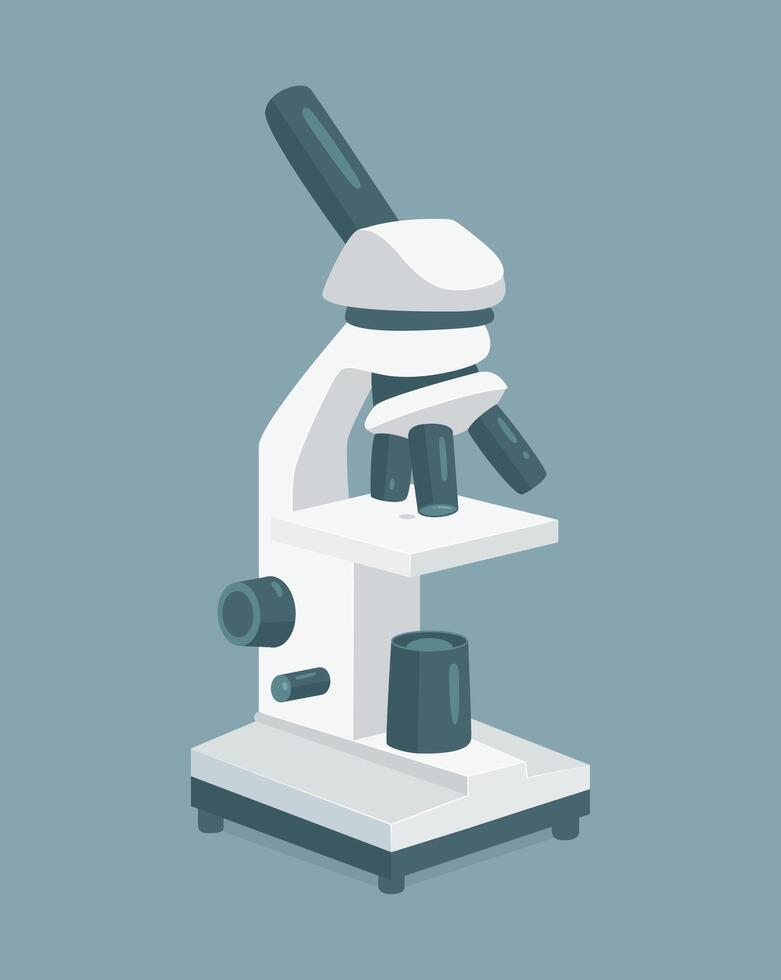 illustration of microscope vector