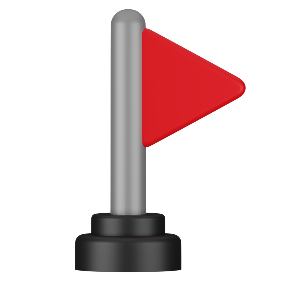 3d location pin flag icon png