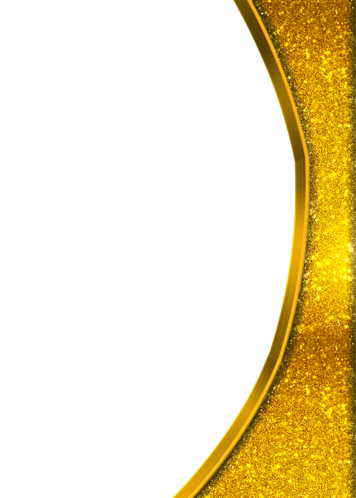Frame certificate border design in golden png