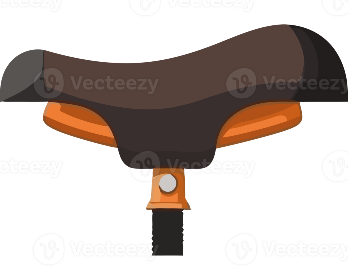 A saddle with a black seat icon isolated png