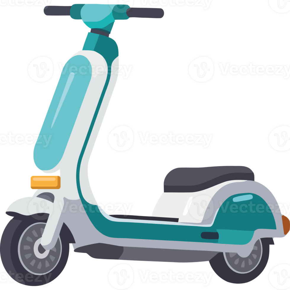 Speeding motor scooter icon isolated png