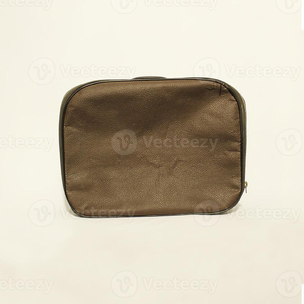 This is a Brown Zippered Storage Case designed specifically for Organizational Purposes photo