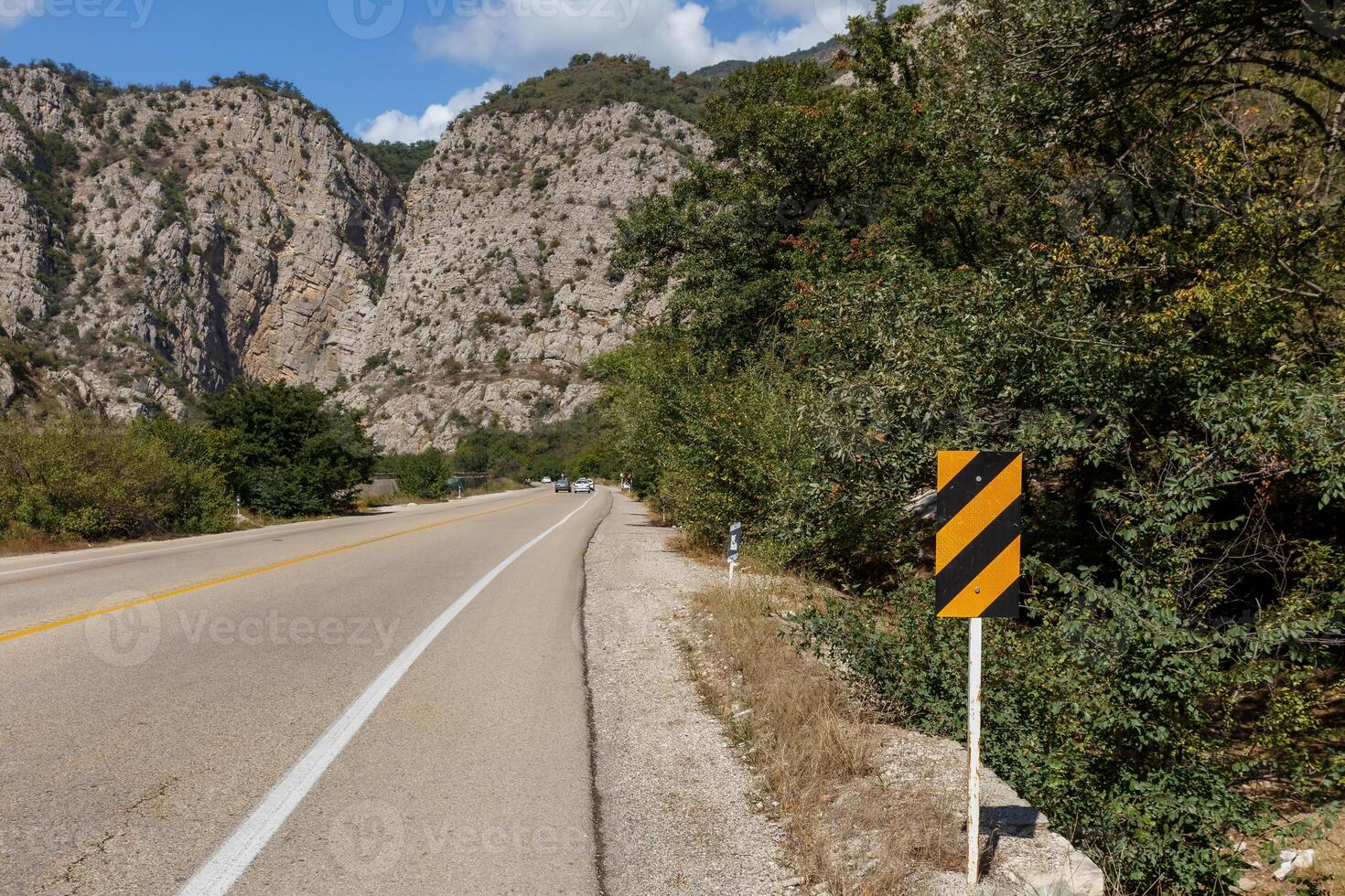 Scenic road through Golestan National Park near Gorgan Bojnord in Iran photo