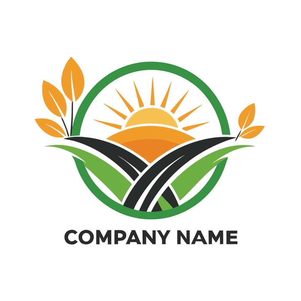 a logo for a company that white background vector