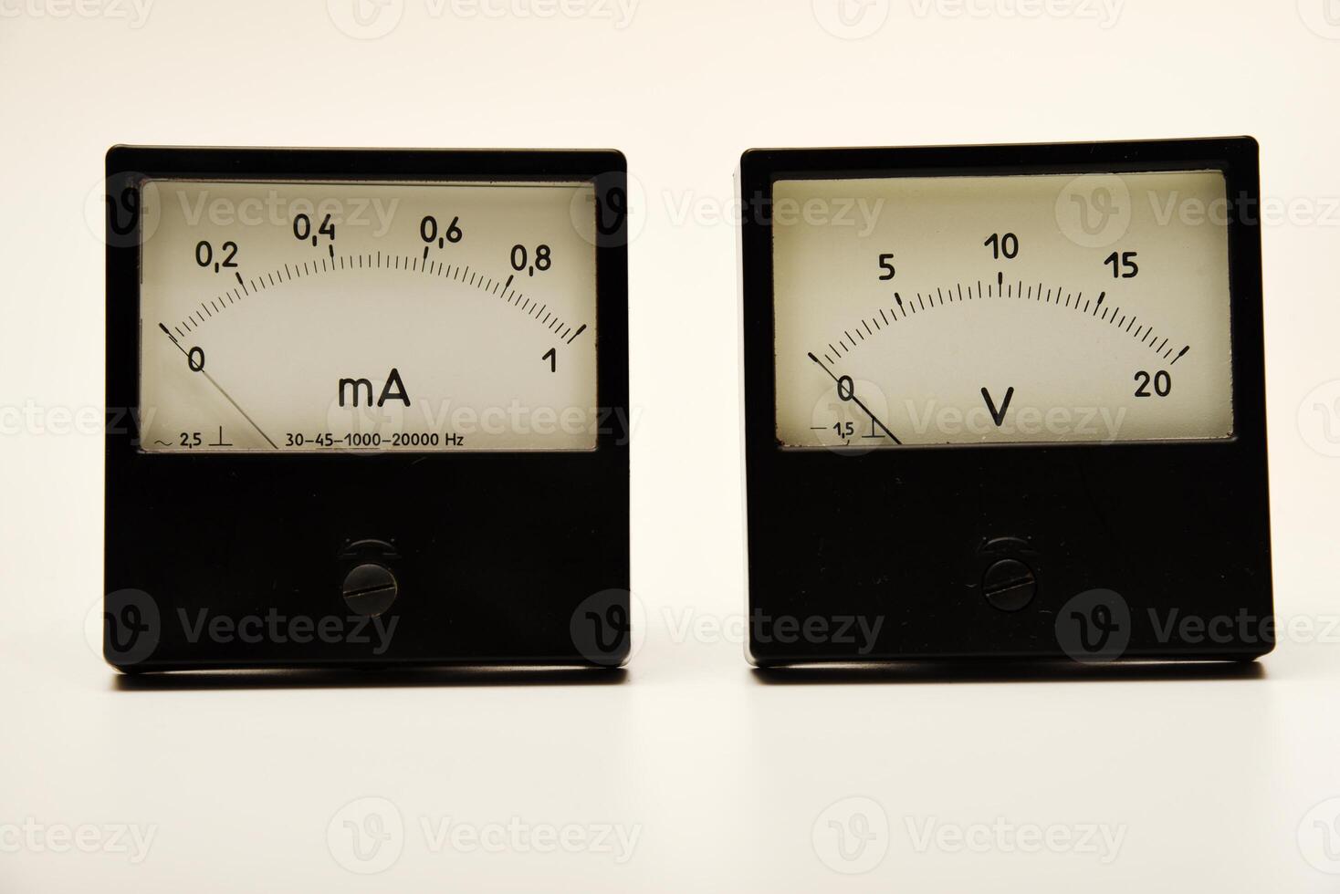 A means of measuring electric current and voltage. photo