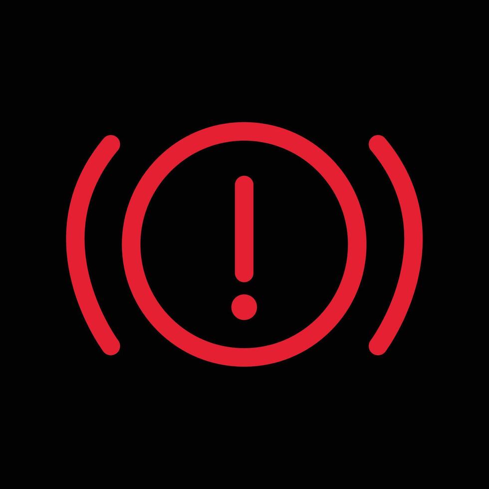 Power Steering Loss Of power simple sign of car dashboard light vector