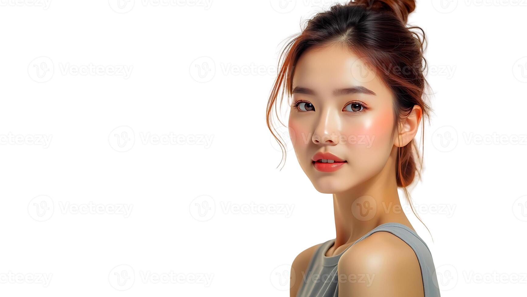 Elegant Fashion Model in High-End Jewelry Portrait photo