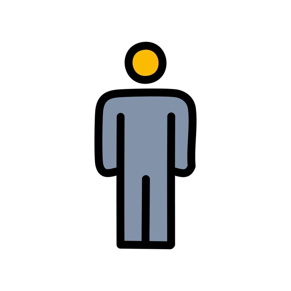 Man Icon Sign Icon Illustration For Personal And Commercial Use... Clean Look Trendy Icon... vector