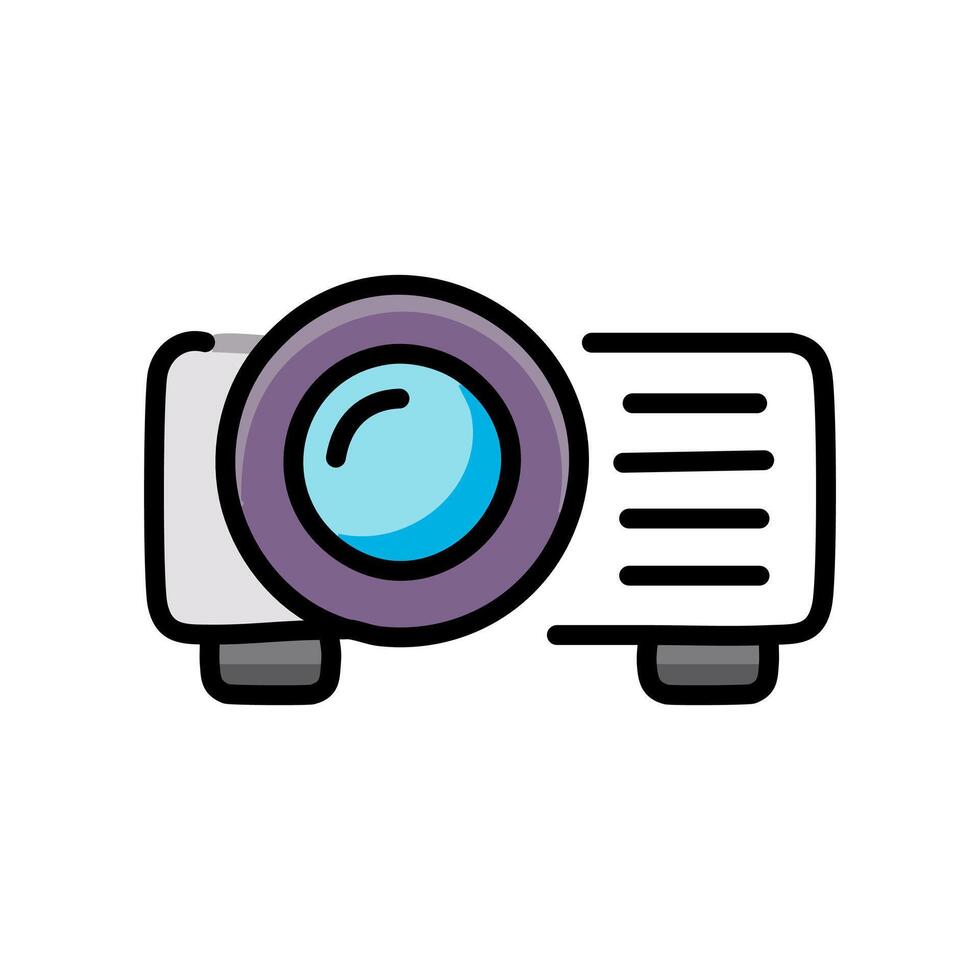 Projector icon. Modern flat design style icon. illustration. vector