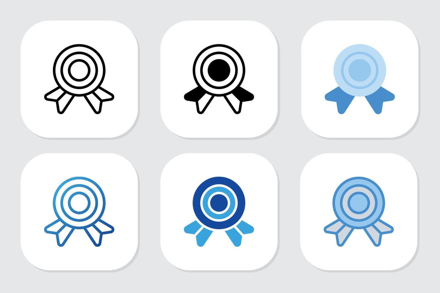 first place badge icons with various design style vector