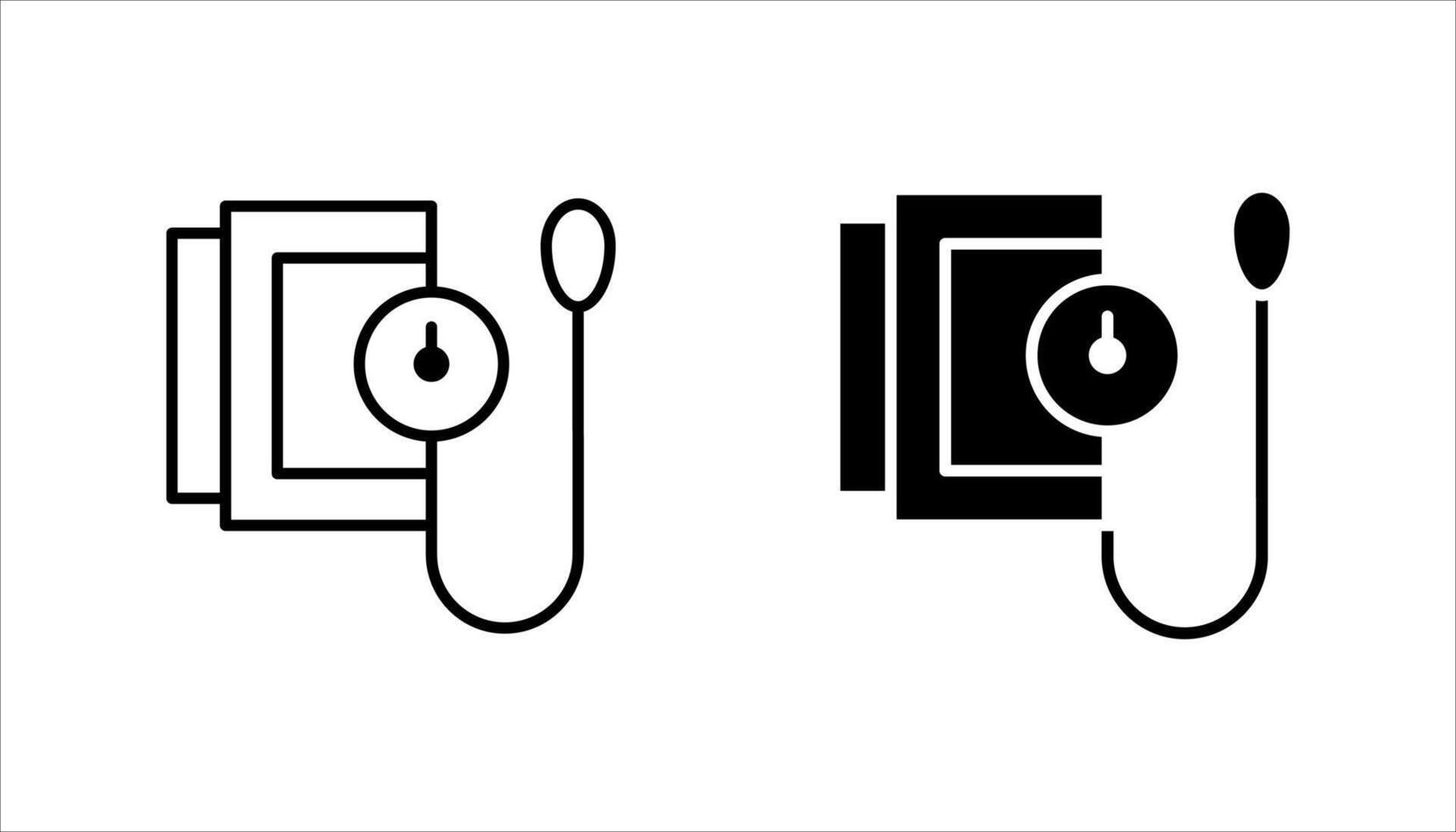 Blood Pressure Measurement Icons vector
