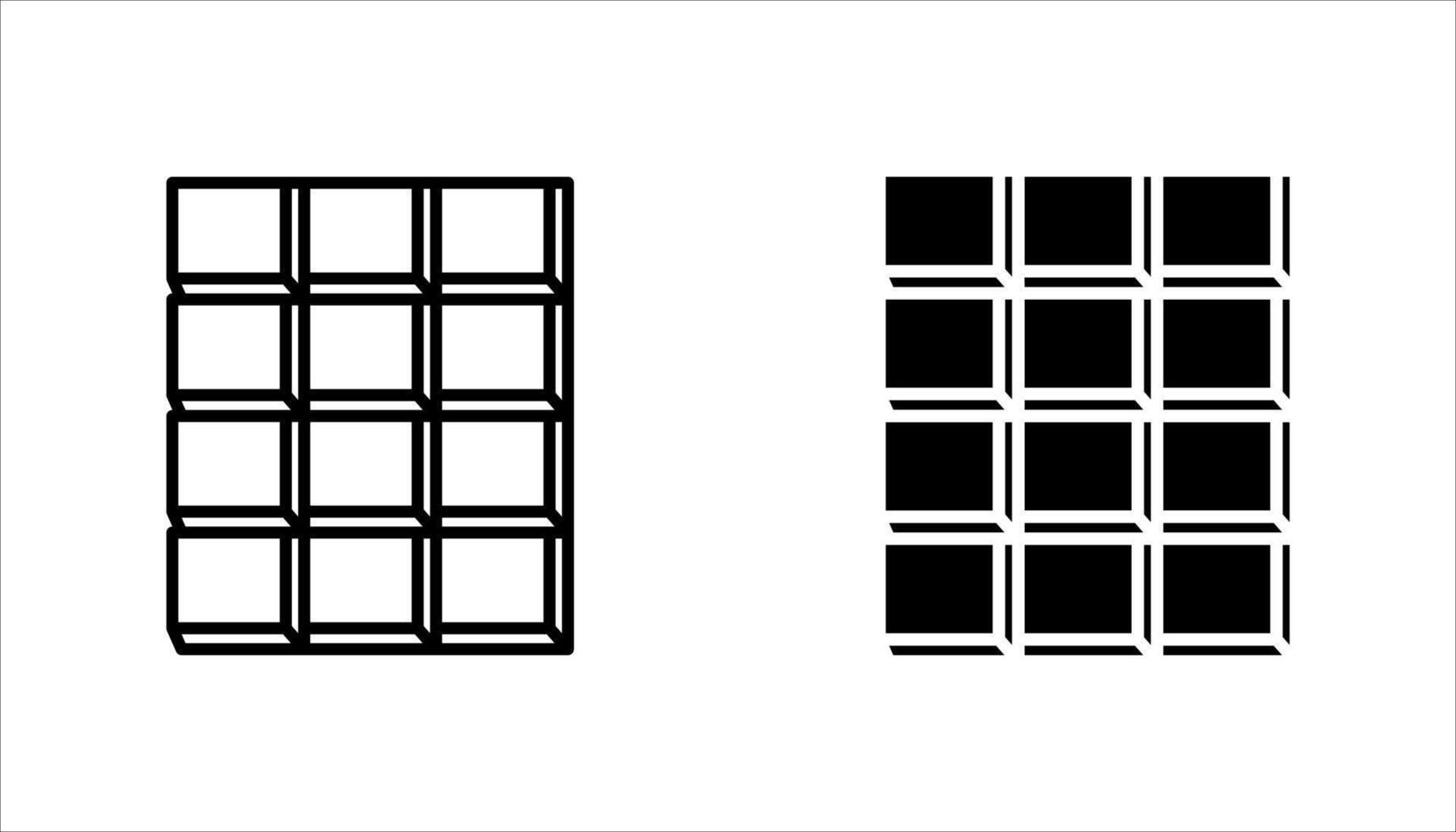 chocolate bar icons vector