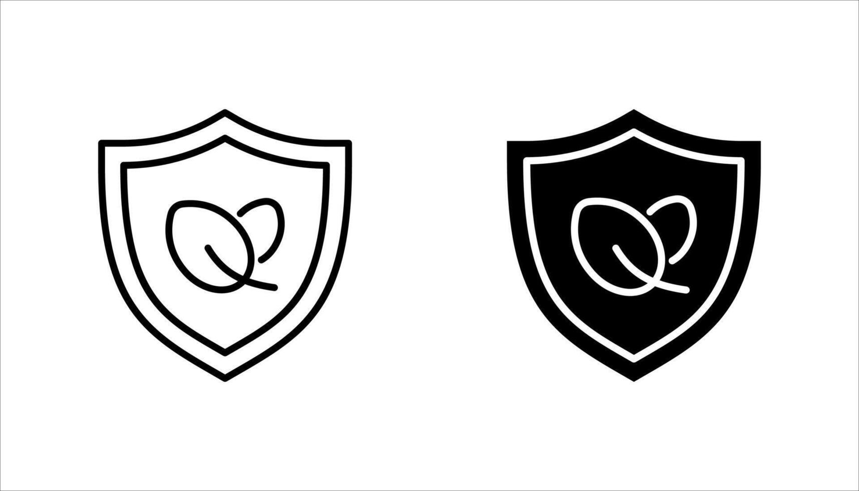 Leaves, icons related to environment, on white background. vector
