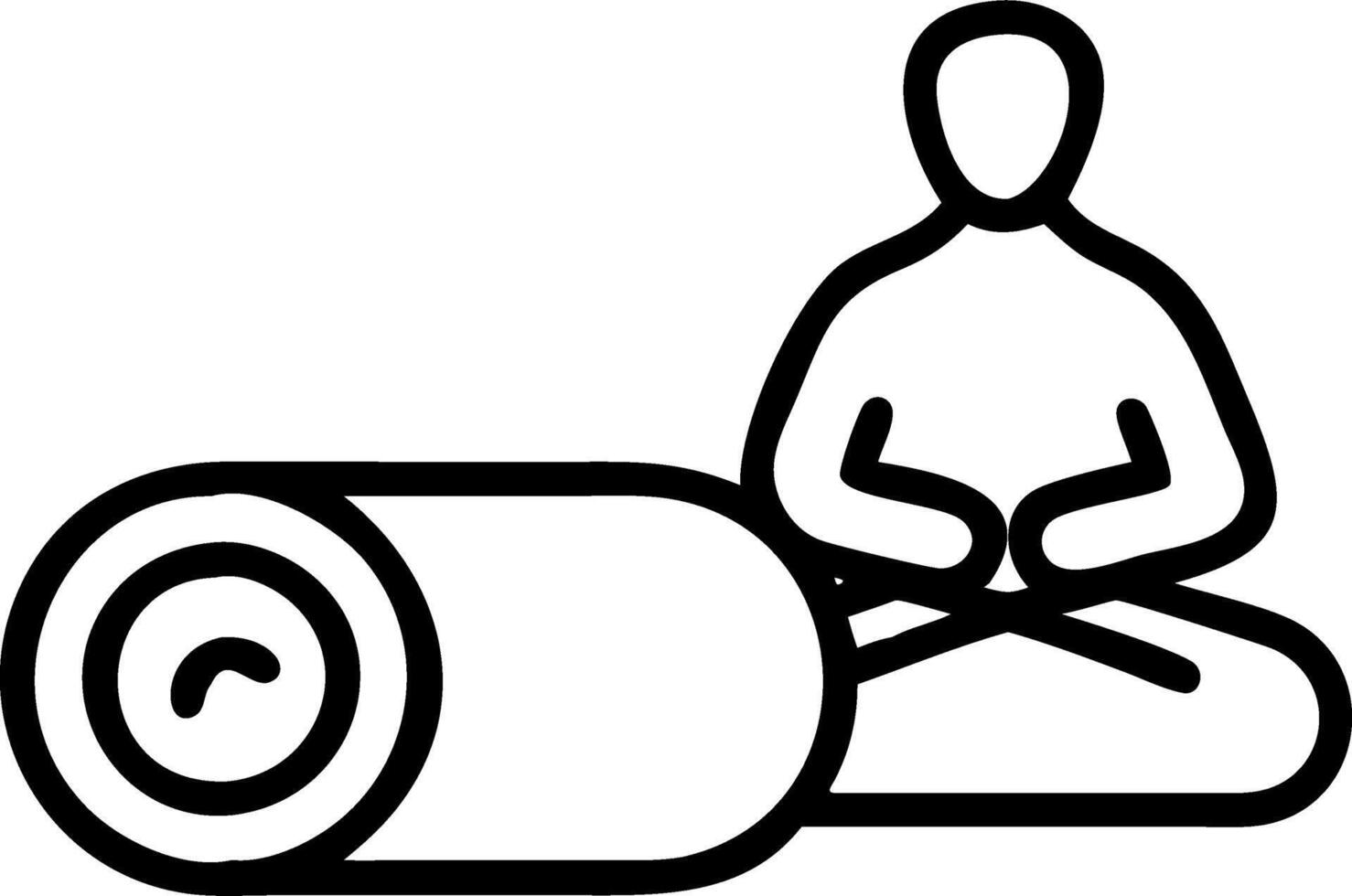 Yoga and meditation tools set Set A vector