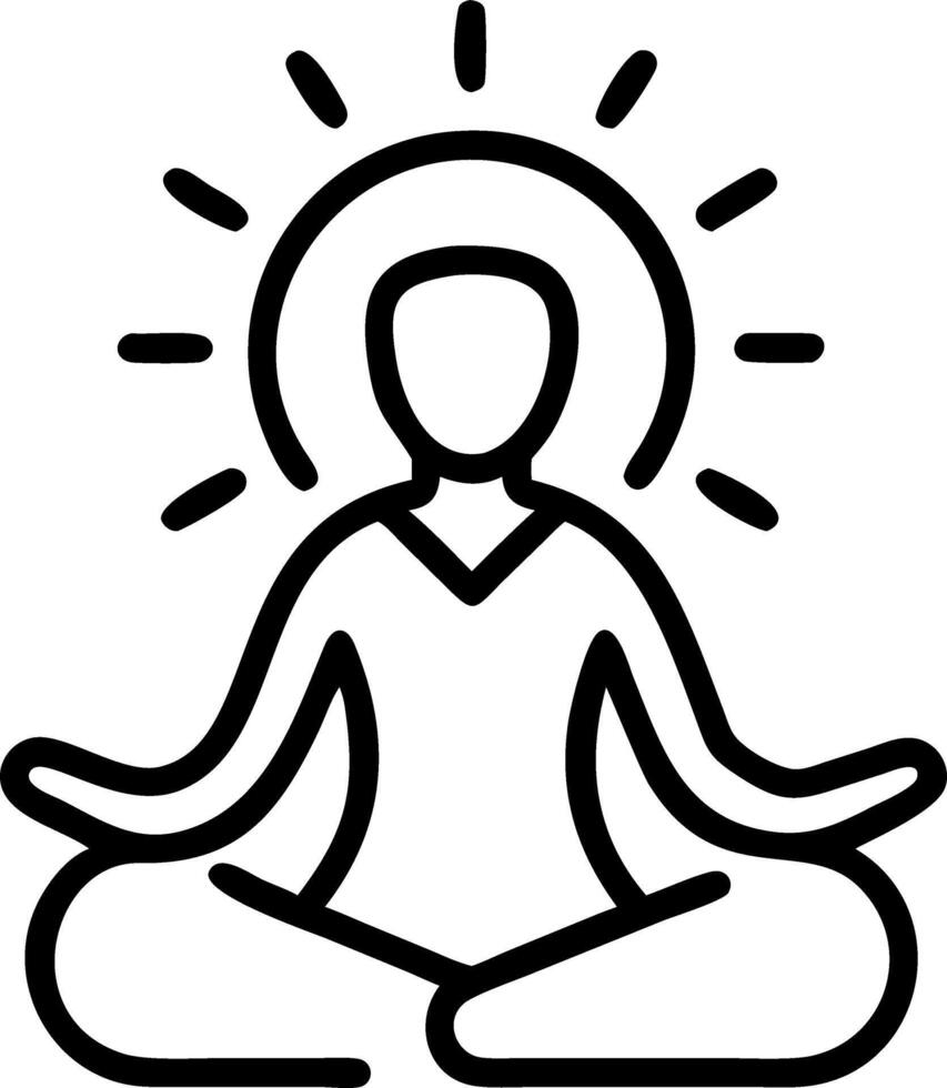 Yoga retreat New Year Set 2 vector