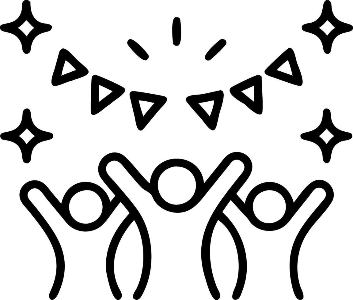 yearly celebration and gathering and festivities Set 4 vector