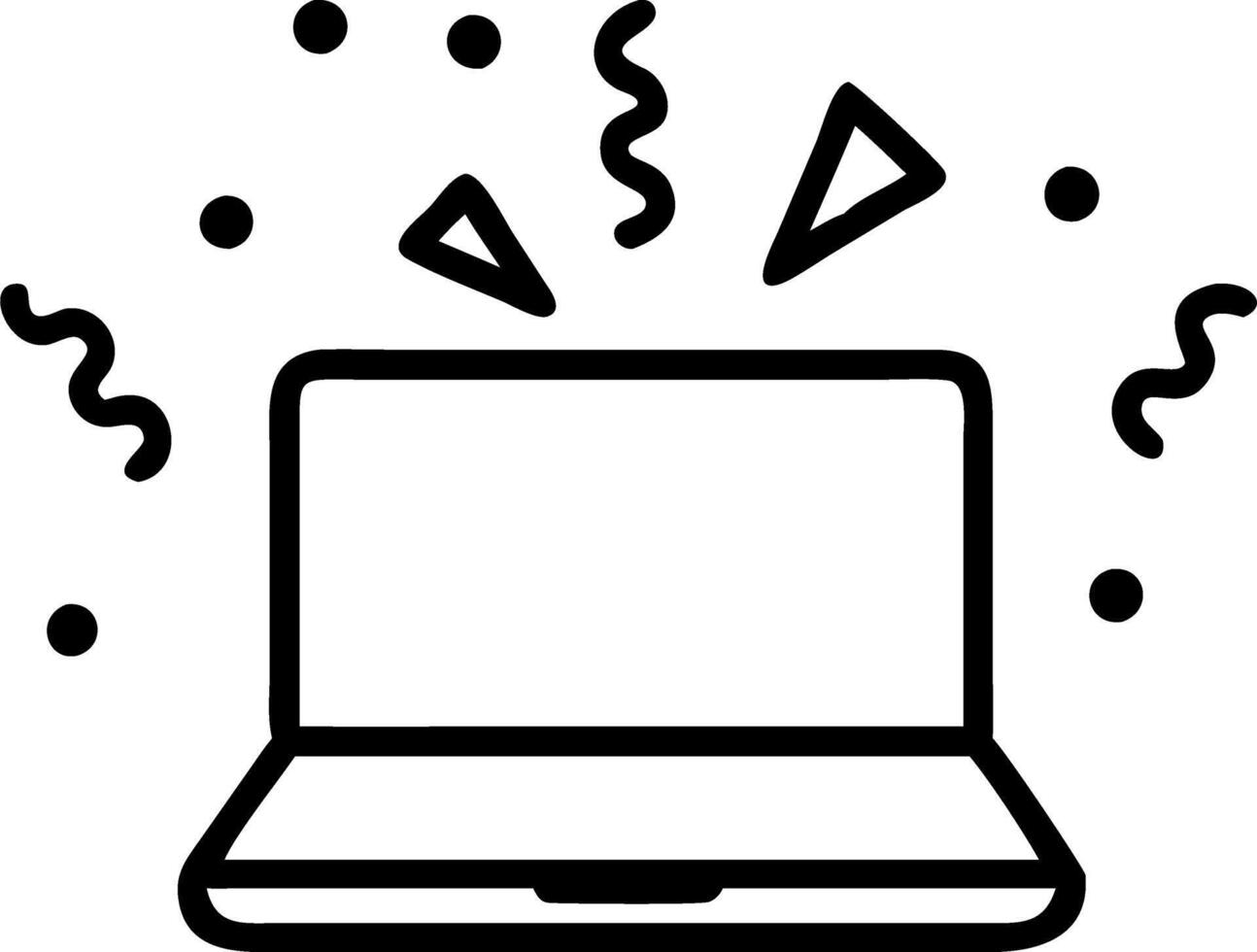 Virtual New Year party Set 2 vector