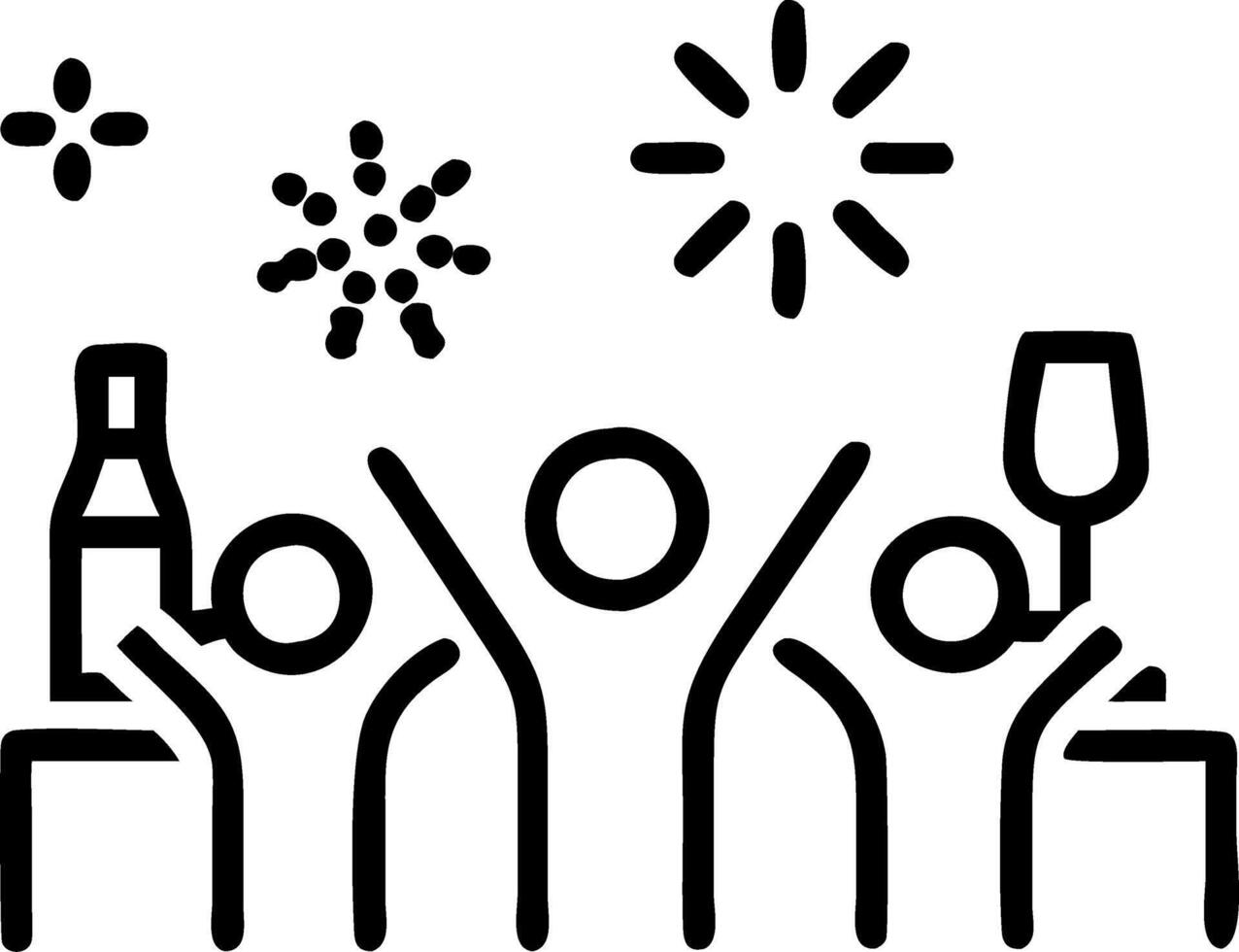 Urban rooftop New Year party Set 4 vector