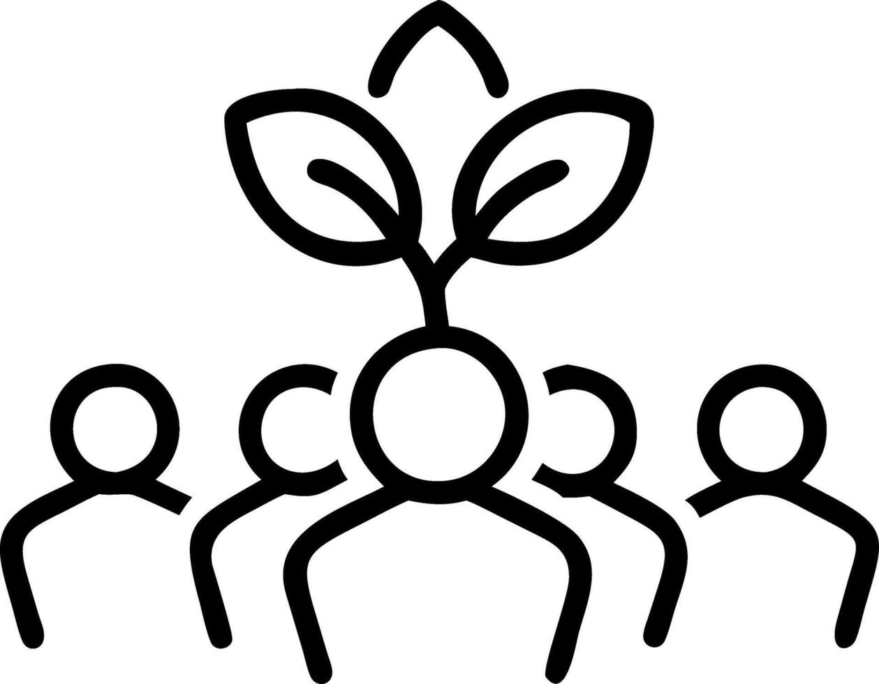 Urban community garden with diverse participants Set 5 vector