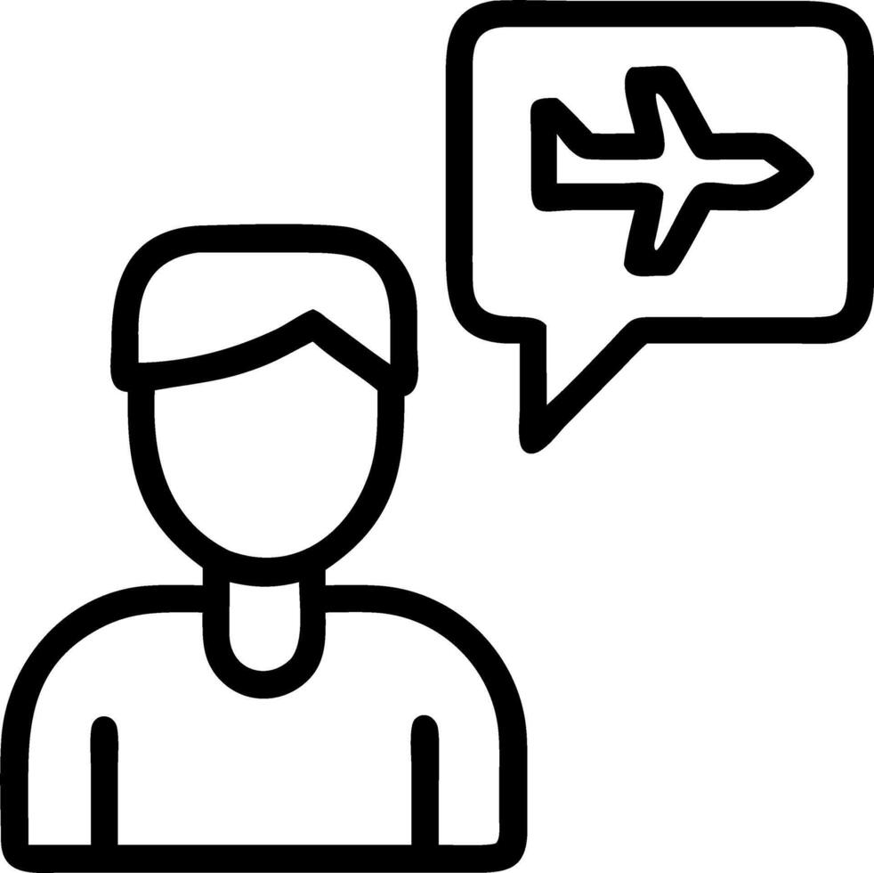 Travel consultant negotiating travel packages on plain background Set A4 vector